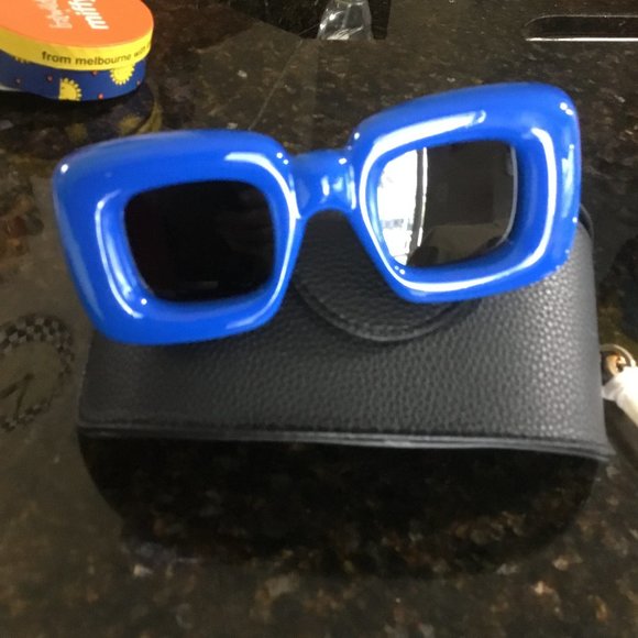 LOEWE  Inflated Square    Sunglasses  Blue New $460.00 main image 3